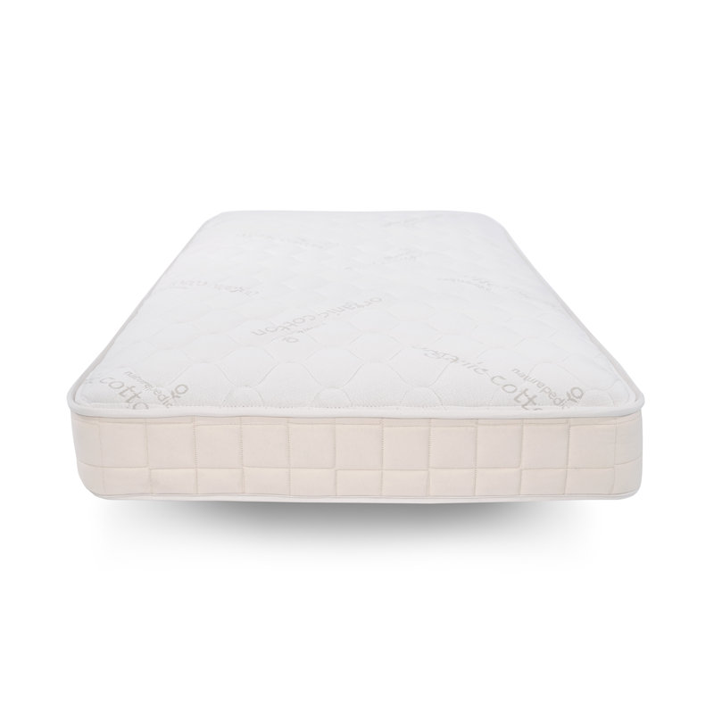 Twin Organic Cotton Innerspring Mattress with Latex Foam