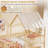 Twin Over Twin House Bunk Bed with Roof, Ladder & Full-length Guardrails for Kids Natural-1804807455