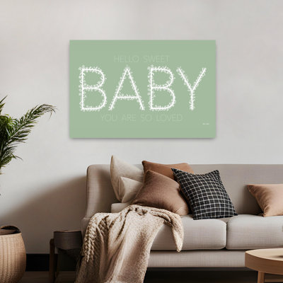 Hello Sweet Baby Contemporary Flower Art
