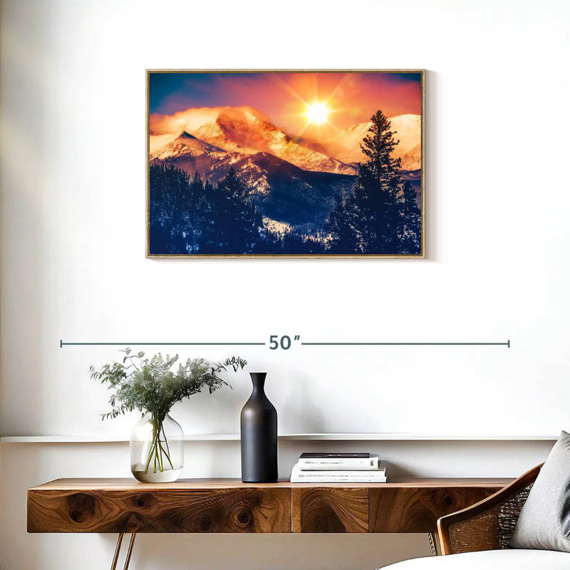 Colorado, Cadre flottant en bois naturel, 31 po x 21 po