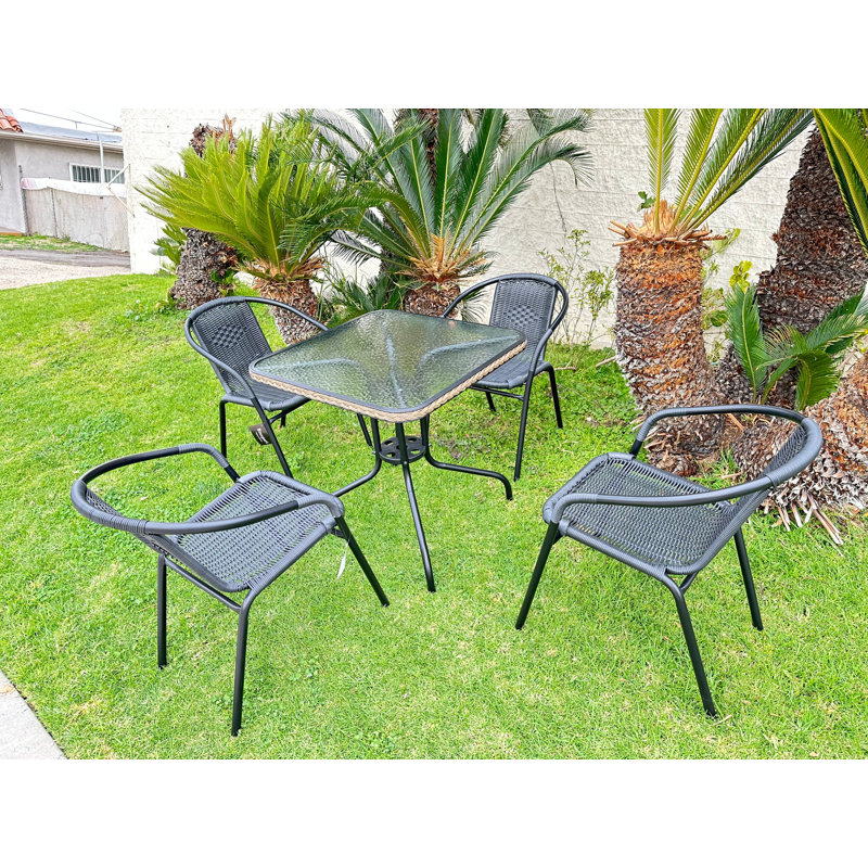 Wynsum 4 - Person Patio Dining Set Square Table