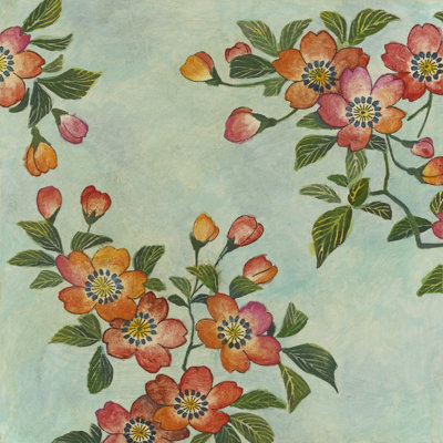 «Eastern Blossoms I» par Megan Meagher - peinture sur toile tendue