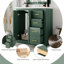 Ensemble de meuble-lavabo autoportant 30 po avec lavabo en céramique, 3 tiroirs et portes à fermeture douce-652923125