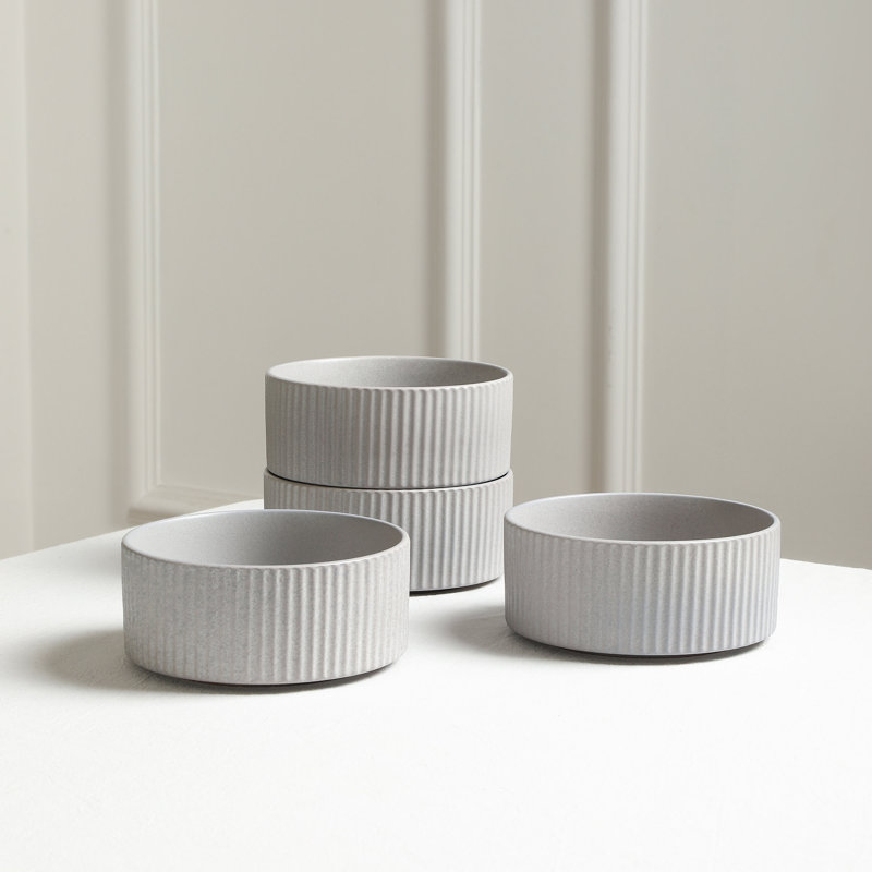 Stone Lain Haven 16-Piece Dinnerware Set Stoneware, Gray