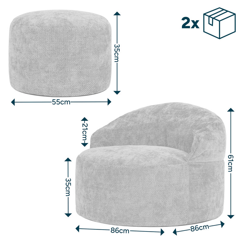 Bean Bag Set, Yellow