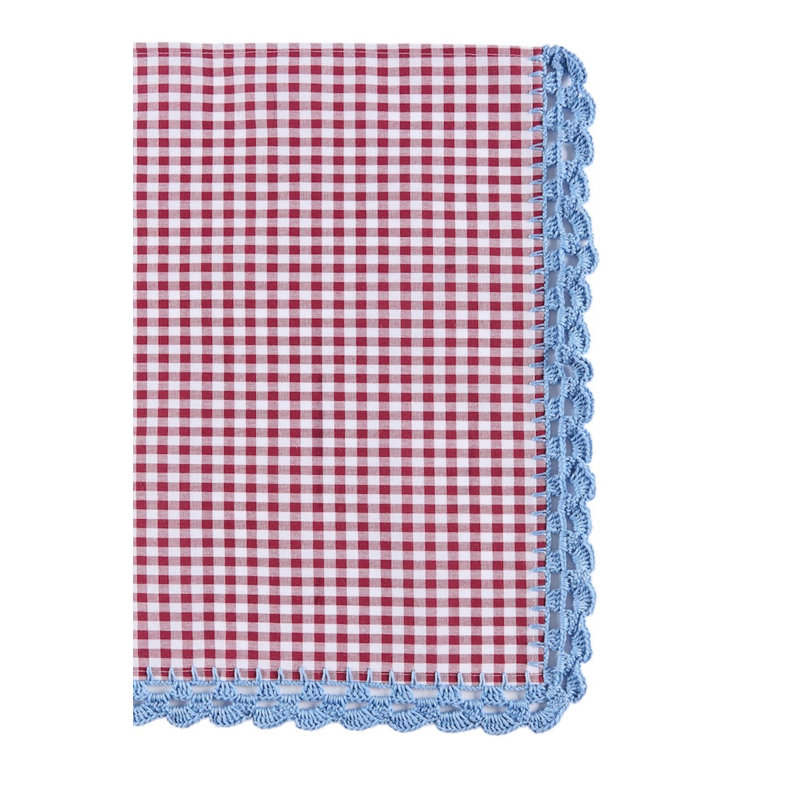 Serviette Flores Crochet