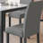 Borea 4 - Person Wooden-Frame Upholstered Dining Set with Square Faux-Marble Pattern top table