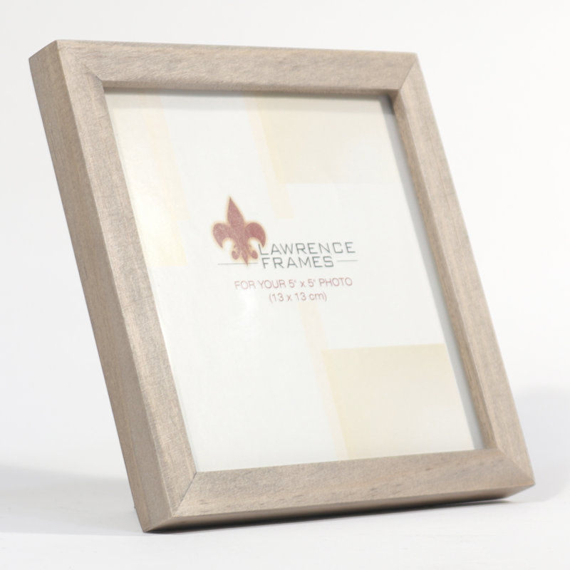 Cadre photo galerie en bois Horne, Gris, 5 po x 5 po