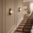 1-Light Dimmable Milky Glass Wall Sconce