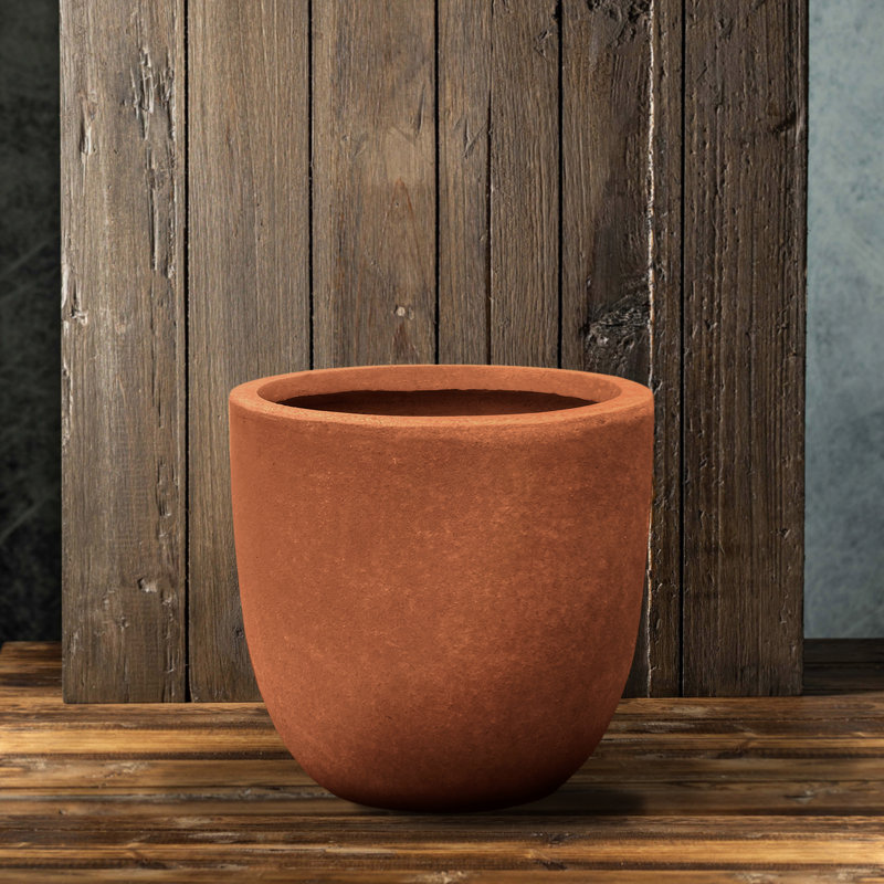 Pot de fleurs en béton, 17 po x 18 po x 18 po
