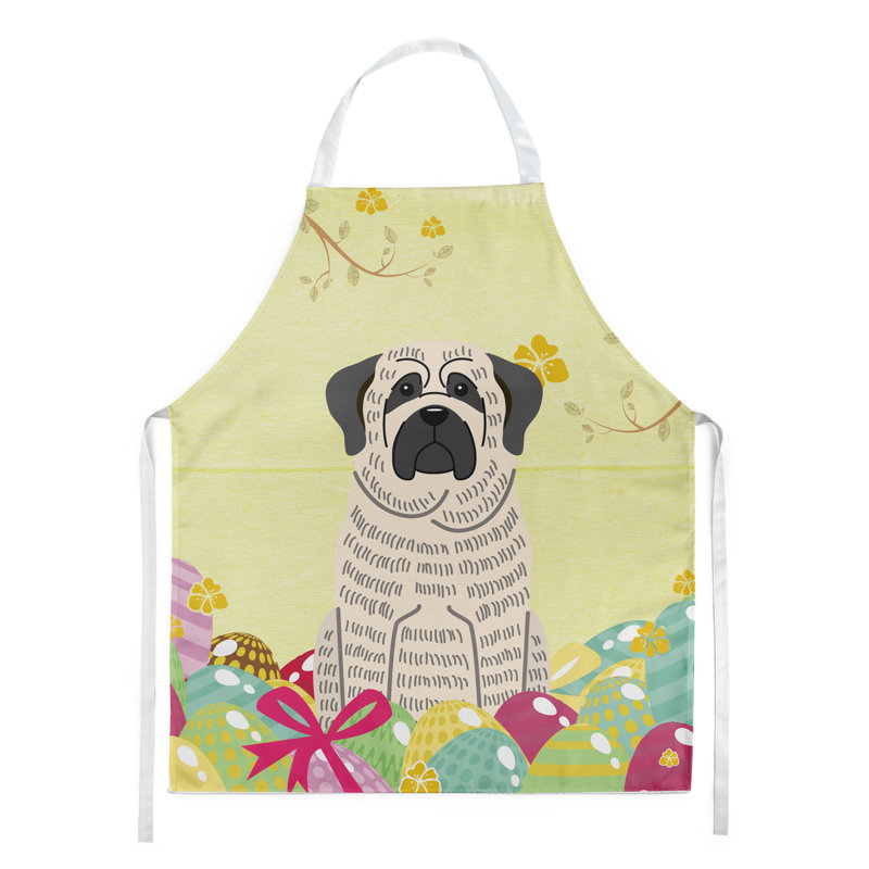 Tablier œufs de pâques, Blond / bringé / blanc, Mastiff bringé