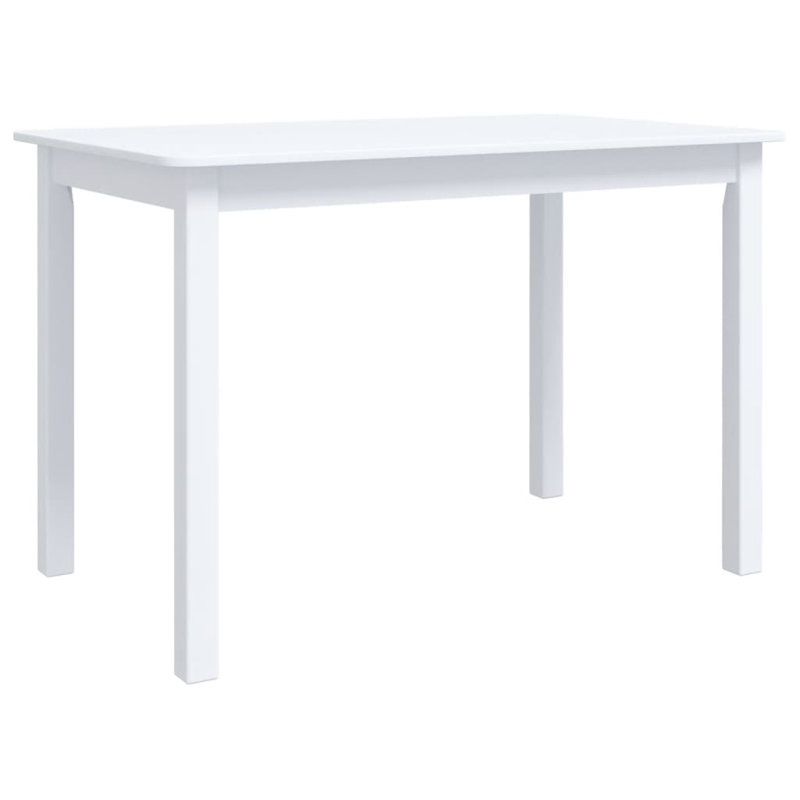 Essie Solid Wood Base Dining Table, White
