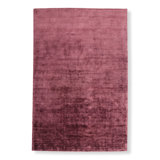 Hand-Loomed Lux Silk Dark Mauve Area Rug