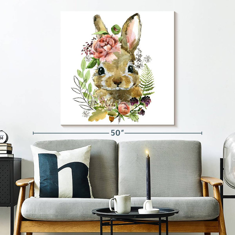 Crowle Cute Spring Bunny, H 33 po x l 33 po