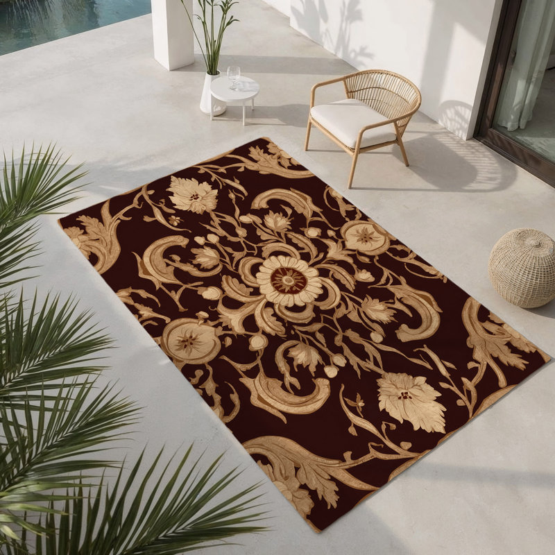 Tapis intérieur et extérieur Ornate Legacy, Rectangle 1'6" x 2'6"