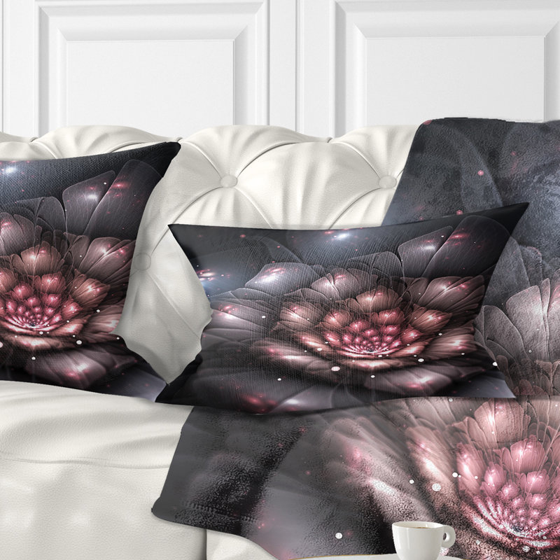 Coussin lombaire floral fractal