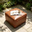 Repose-pieds rembourré en cuir PU Orrey-891622009