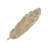 18" Gold Feather Metal Handmade Tray