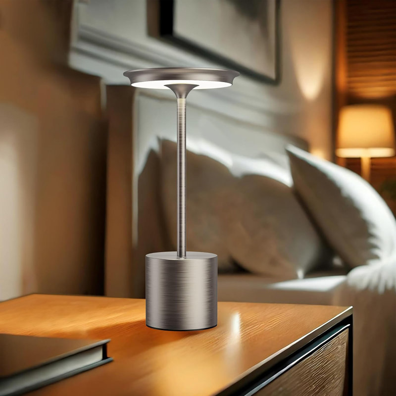 2Pack Cordless Table Lamp, Portable Rechargeable 6000Mah Outdoor Table Lamp, 3 Color Stepless Dimming Battery Powered Lamp, LED Table Light For Dinner/Bedroom/Restaurant/Outdoor (2Pack)