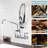 Commercial Kitchen Faucet With Pre-Rinse Sprayer & Swivel Spout
