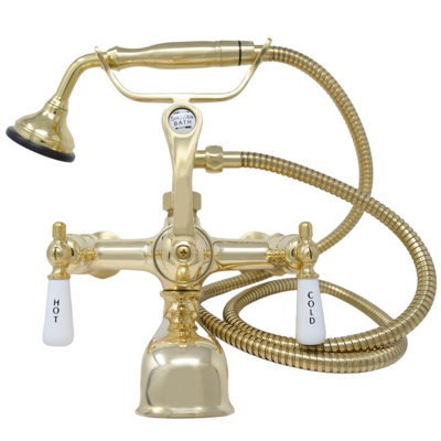 Telephone Wall Mount Lavatory Faucet with Handheld by Strom Living