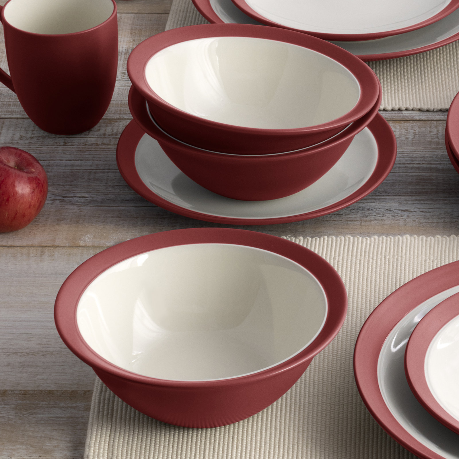 Noritake Colorwave Curve Soup/Cereals, 7", 22 Oz., Raspberry