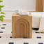 Petite table d'appoint carrée 15,74 po avec table d'appoint et table de chevet pour salon, chambre à coucher, nature