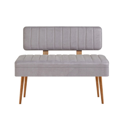 Modern Bank with PVC Legs, 43.3 x 32.5 x 15.7 inches | 100% Melamine Coated Particle Board, Thickness: 0.7 inches | Stylish & Functional Design for Contemporary Spaces