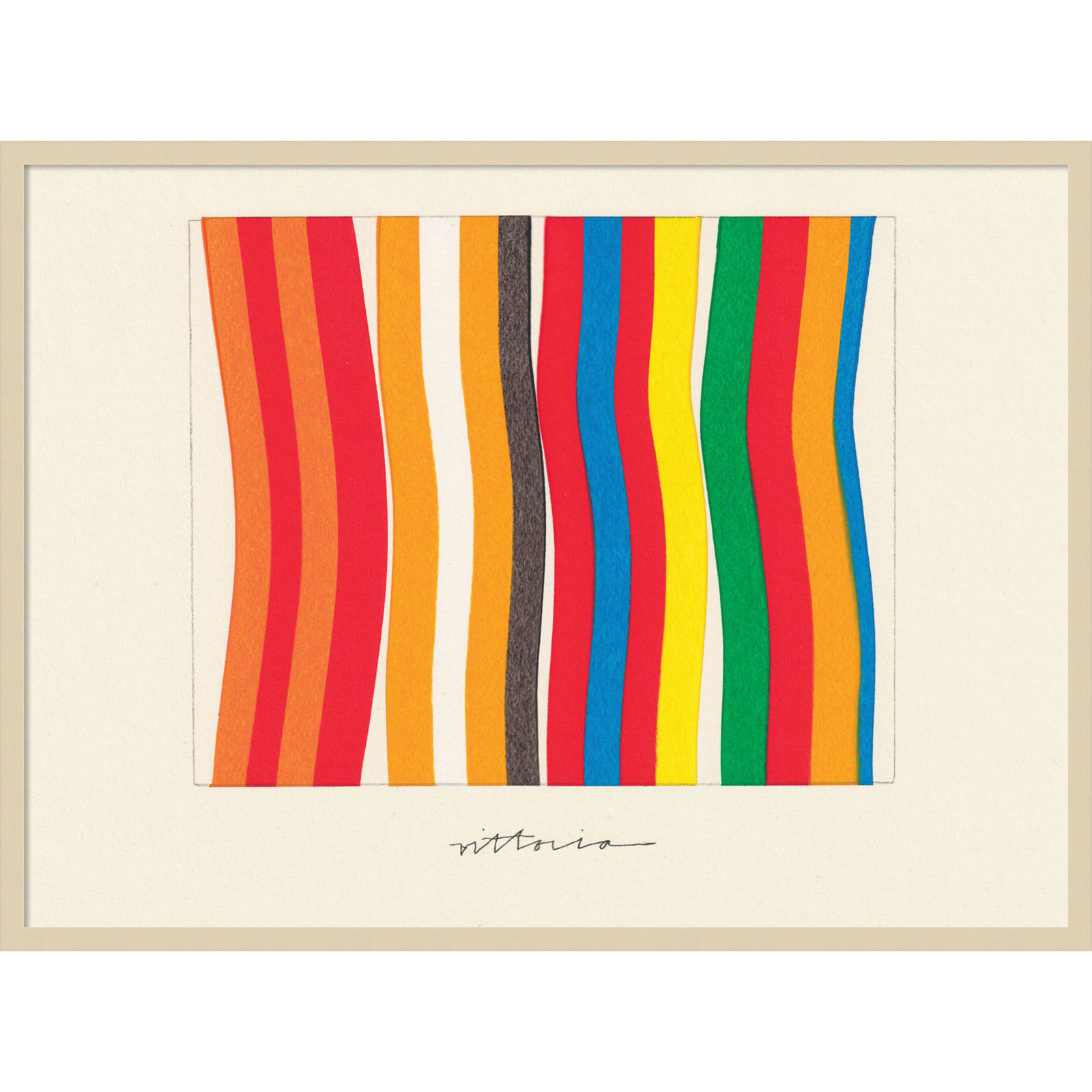 I'm Parallel To Myself by Amber Vittoria, Brown, 31" H x 41" W x 1" D