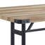Table de salle à manger avec pieds en métal