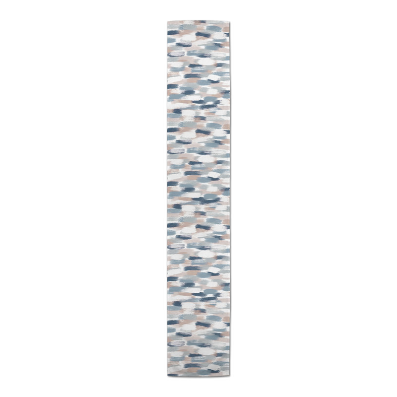 Colier Rectangle Polyester Table Runner, 72" x 16", Blue