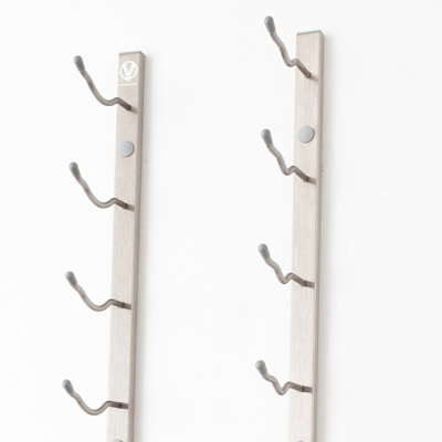 Indurial 18 Bottle Wall Mounted Wine Bottle & Glass Rack