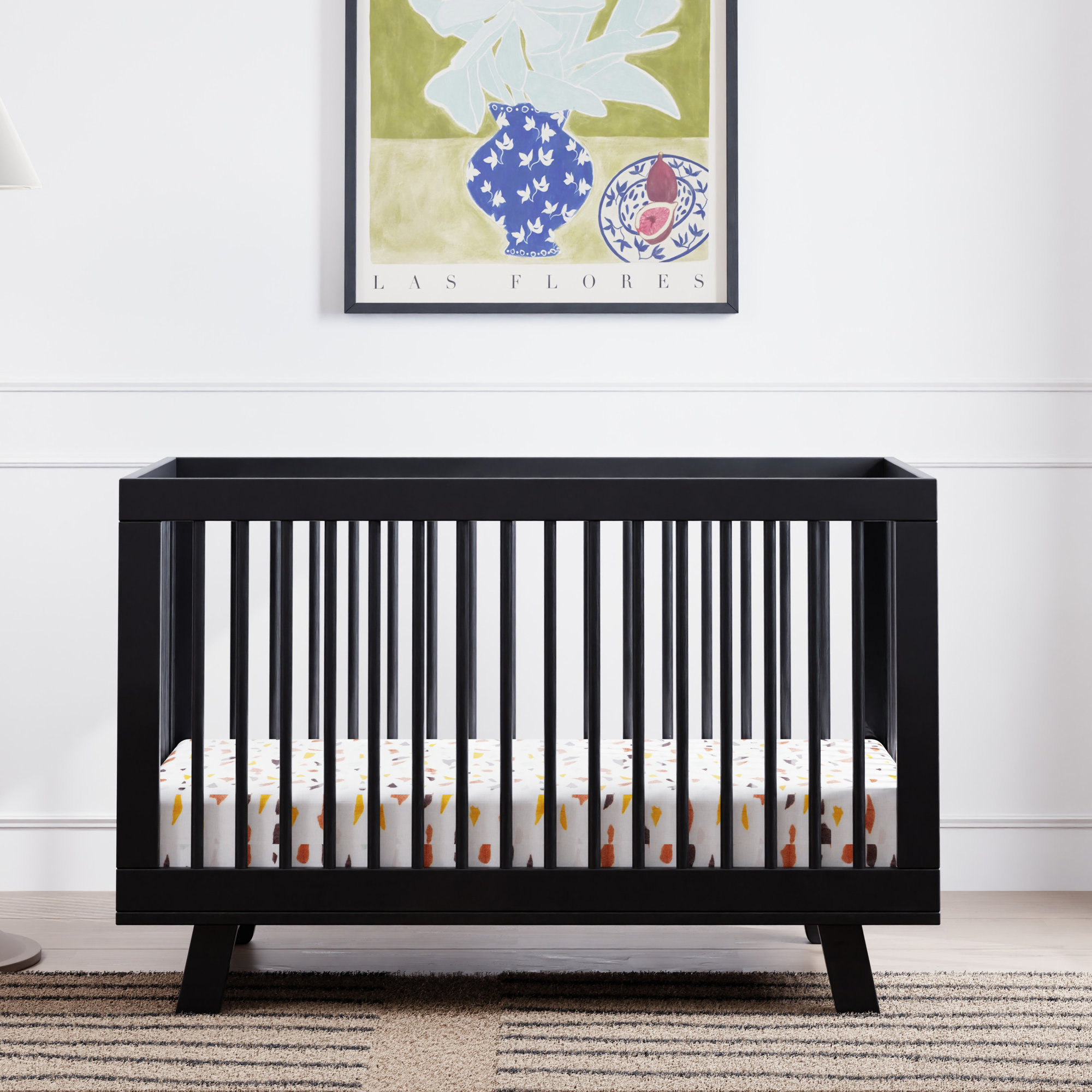 Hudson 3-in-1 Convertible Crib, Black