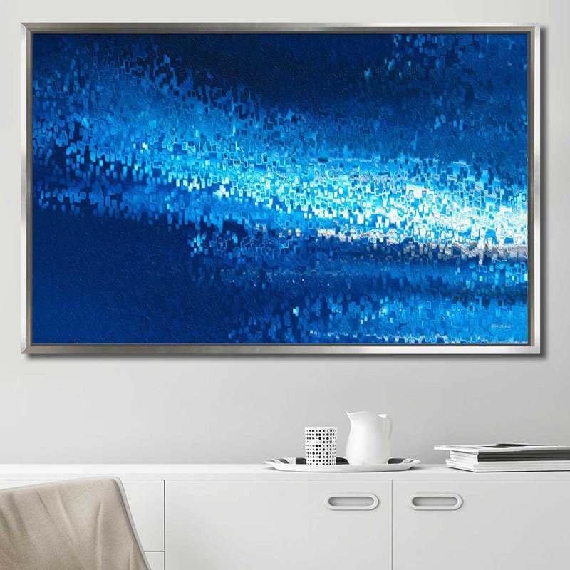 « Psaume 119:105 our Light » par Mark Lawrence, reproduction d’art, H 31,5 po x l 51,5 po x P 2 po, Cadre flottant argent