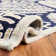 Arisdelsy Floral Handmade Tufted Wool Navy/Ivory Area Rug