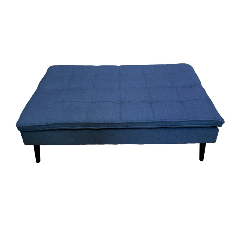 3 Seater Linen Sofa Bed, Navy