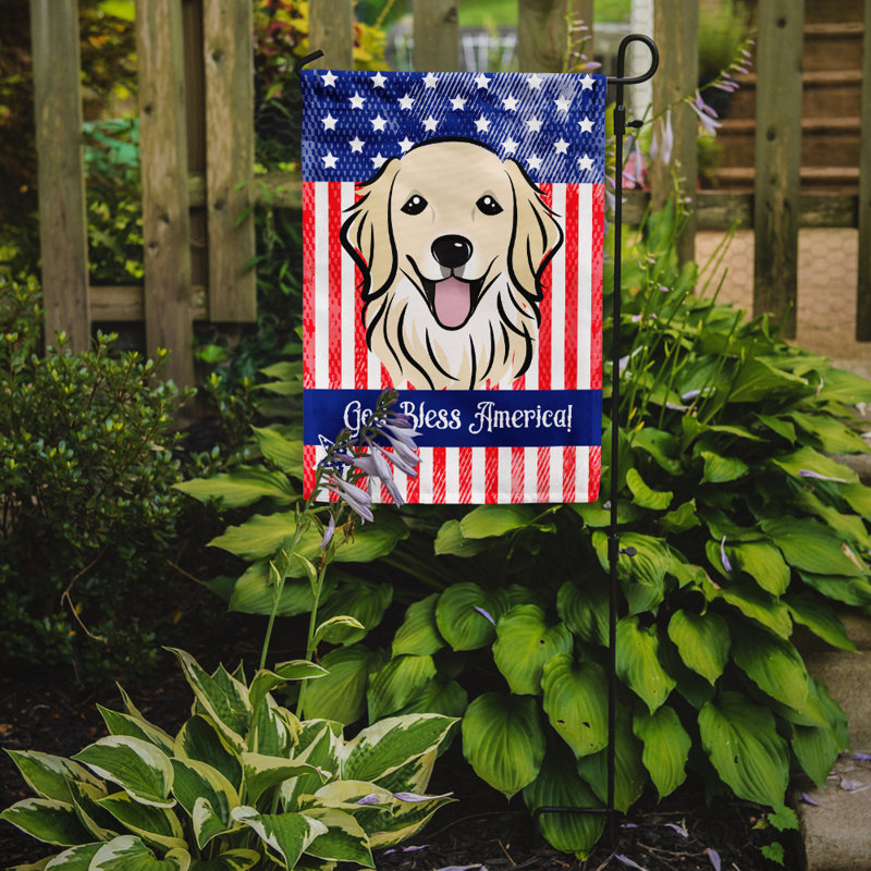Drapeau de jardin Leighanne, Golden retriever 1