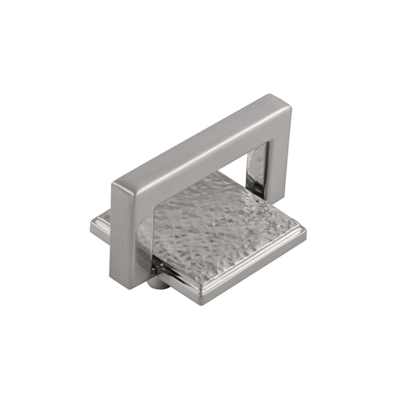 Bijou Ember Collection Handle Pull - Contemporary Hardware for Drawers & Cabinets, Satin Nickel, 1"