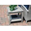 Shelburne 22" Outdoor Weathered Teak Side Table With Lower Shelf