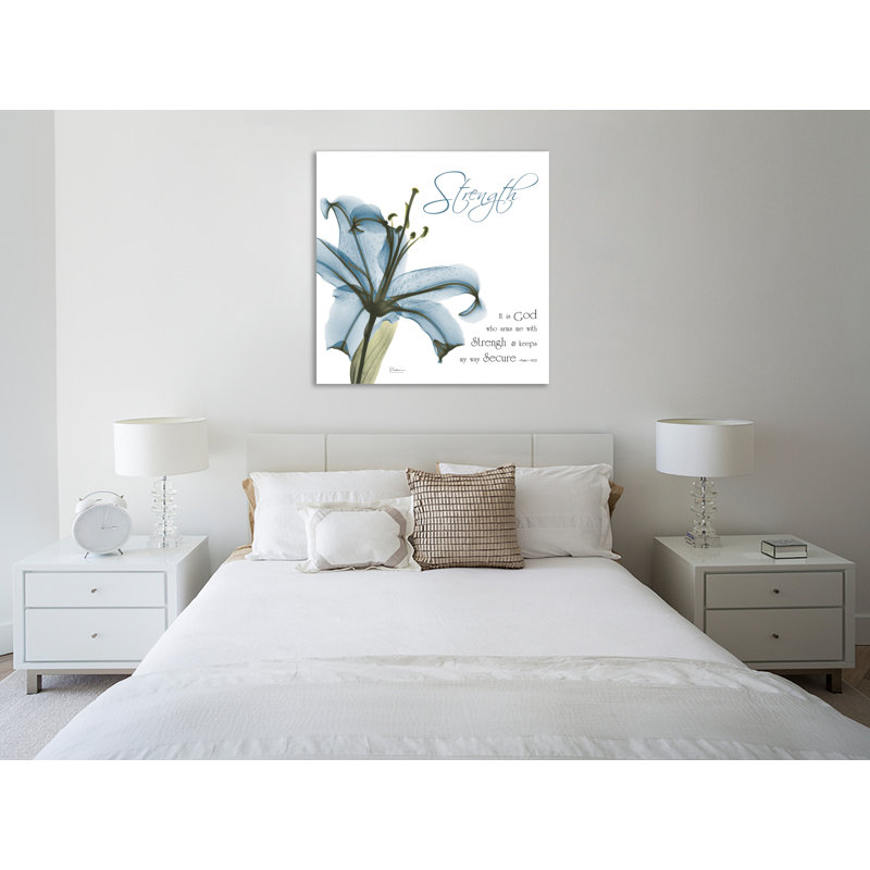 «Lily Force», toile tendue par Albert Koetsier, H 24 po x l 24 po x P 1,5 po