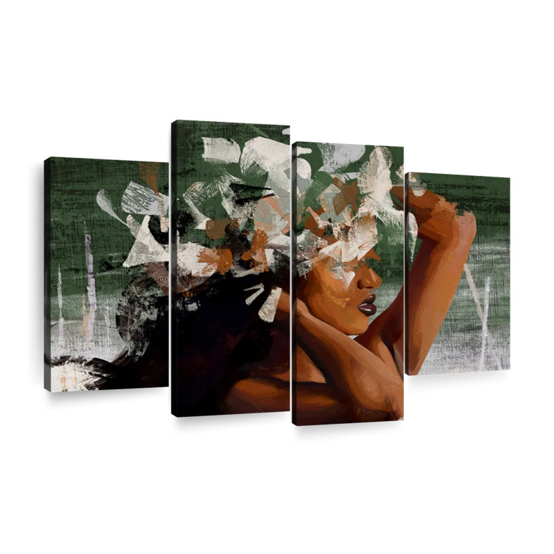 «Abstract Black Beauty II», reproduction sur toile, H 48 po x l 75 po x P 1,25 po
