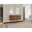 Meuble-lavabo mural 60 po avec lavabo, lavabo en résine noire à double rebord épais, ensemble KD-1622927984-1622927986