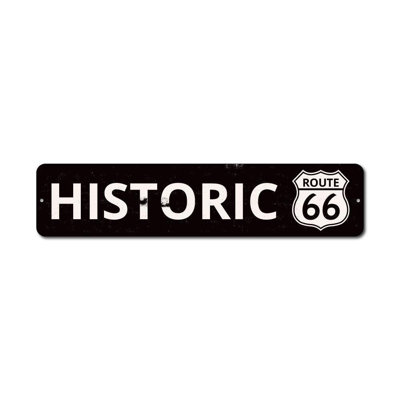 Historic Route 66 Custom Aluminum Sign