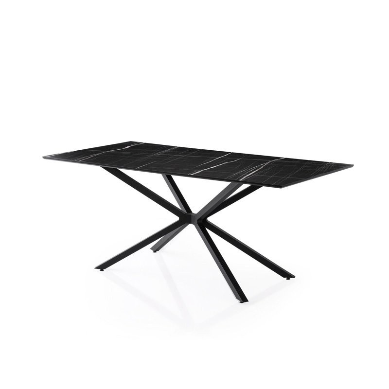 Ferro Beech Dining Table, Black