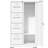White Cold - Rolled Steel File Cabinet With 4 Drawers And 1 Door For Office Use Material, Smooth Operation, Spacious Storage-928188042