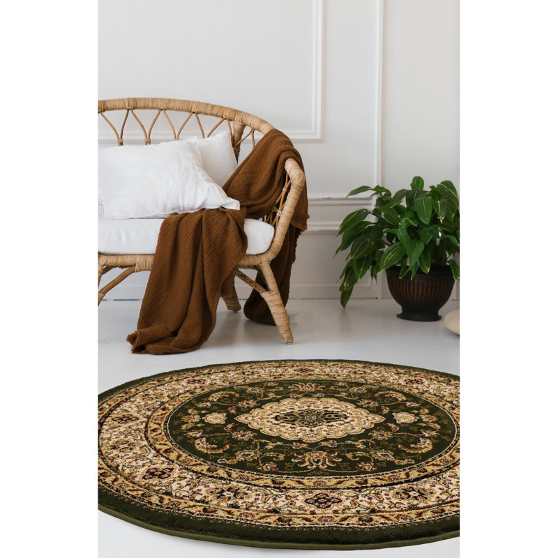 Oriental Area Rug, Round 133 cm