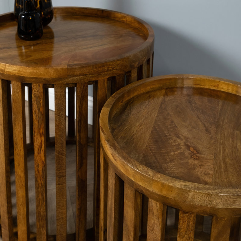 Malpartida 50cm W Solid Wood Bedside Table