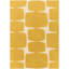 Scion Hand Tufted Wool Geometric Area Rug in Mustard/Cream-733072803