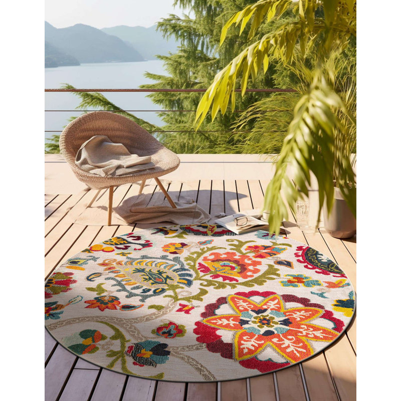 Tapis Bungalow Rose Nahla Caimin, Rond 6 pi 1 po