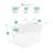 Sterilite 64 Qt Plastic Stacking Container, 6 Pack & 32 Qt Storage Boxes, 6 Pack